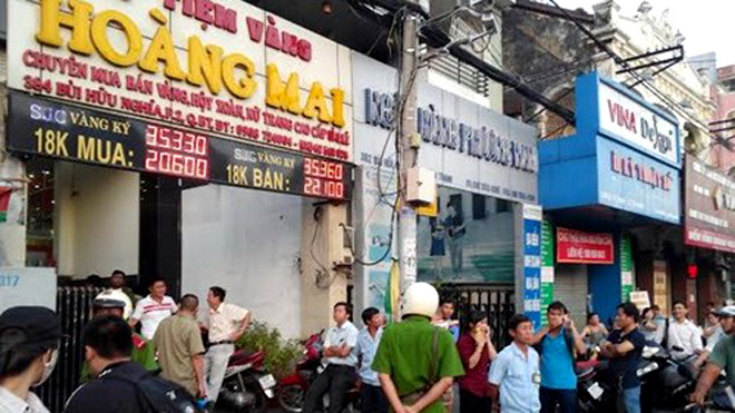 Tiệm vàng Hoàng Mai. Ảnh: Việt Nam+ 