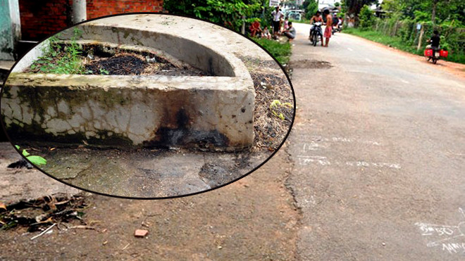 Hiện trường nơi nhóm cẩu tặc nghi dùng súng bắn khiến ba thanh niên thiệt mạng trên đường Nguyễn Kim Cương vào tối 14/6. Ảnh: Người lao động 