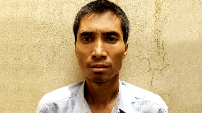 Minh bị bắt ngay sau khi gây án