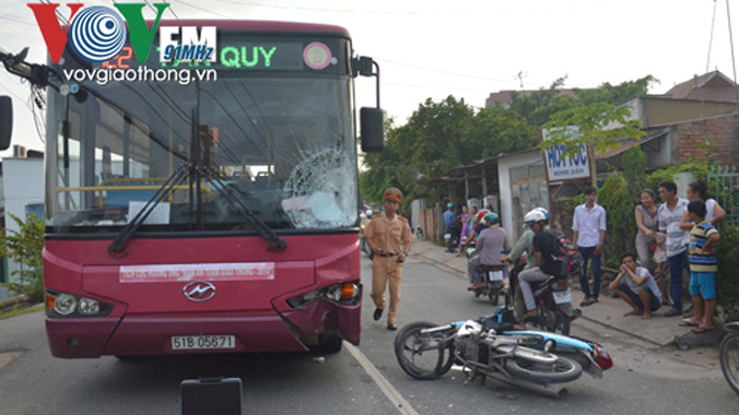 Hiện trường vụ tai nạn.