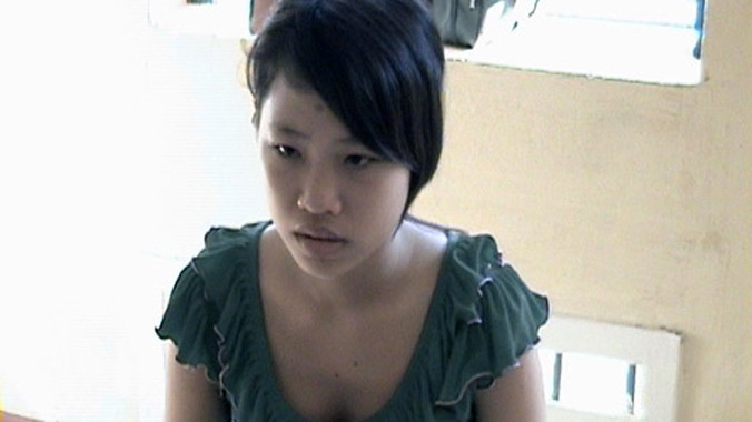 Đối tượng Nguyễn Bảo Yến tại cơ quan điều tra.