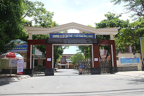 Điểm thi trường THPT Phan Đình Phùng nơi em Vũ tham gia kỳ thi.
