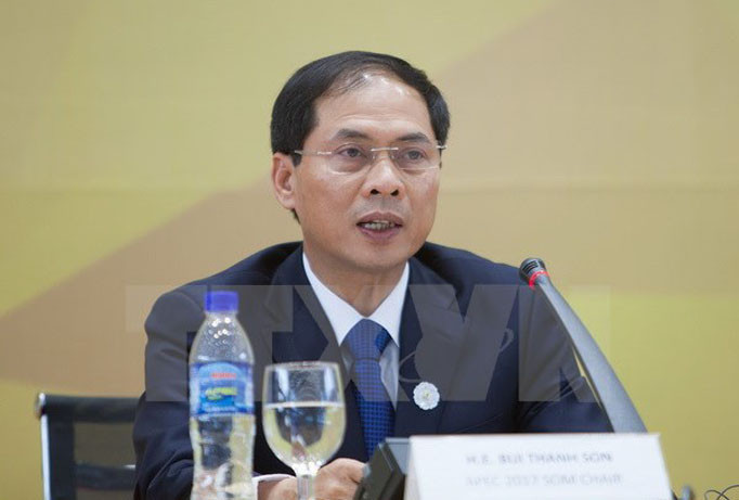 Thứ trưởng Thường trực Bộ Ngoại giao Bùi Thanh Sơn. (Ảnh: TTXVN).