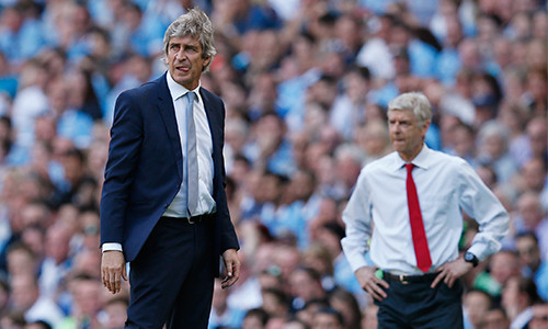 Pellegrini tiếc nuối và nhận thức rõ vị trí thứ tư của Man City đang bị đe dọa nghiêm trọng vì trận hòa Arsenal hôm qua 8/5. Ảnh: Reuters.