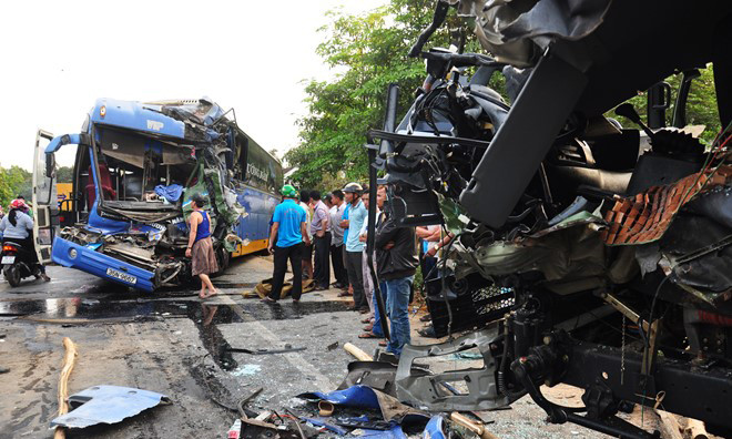 Hiện trường vụ việc. Ảnh: Minh Hoàng.