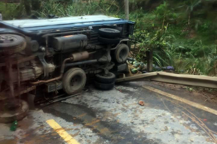 Hiện trường vụ tai nạn. Ảnh: Otofun