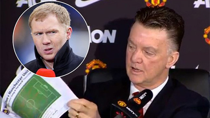 Scholes cho rằng Van Gaal đang làm hại Man Utd khi cứng nhắc rập khuôn triết lý bóng đá của ông vào đội bóng.