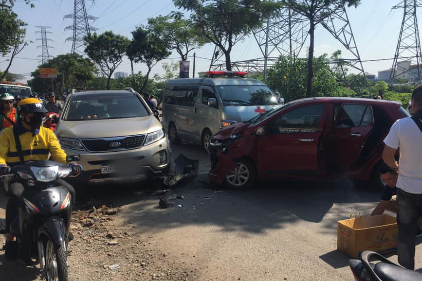 Hiện trường vụ tai nạn.