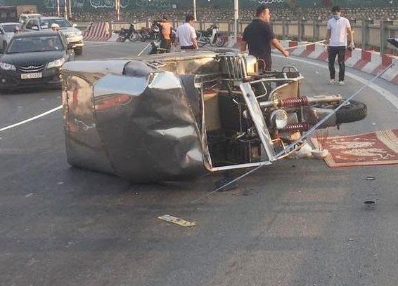 Hiện trường vụ tai nạn.