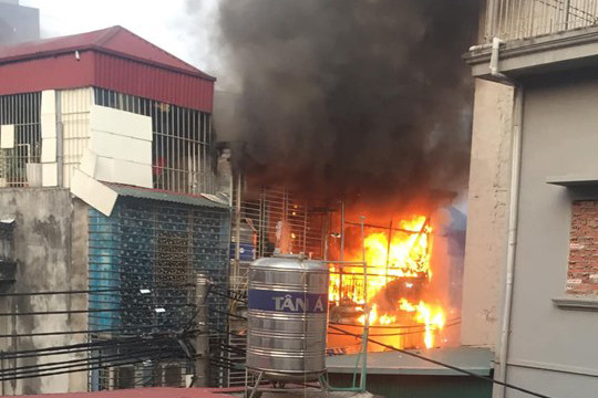 Hiện trường vụ cháy.