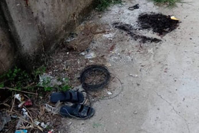 Hiện trường vụ việc.