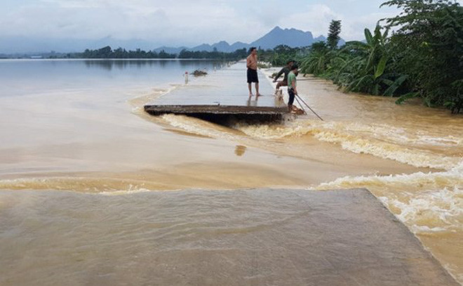 Đê Bùi 2 gặp sự cố vào ngày 12/10/2017.