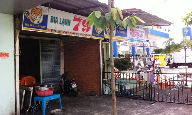 Hiện trường vụ chém nhau loạn xạ tại TP Cà Mau