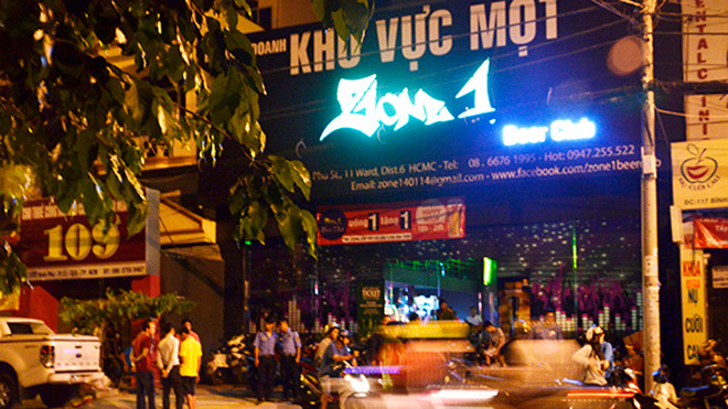 Vụ hỗn chiến xảy ra trước quán bar Zone 1 Beer Club