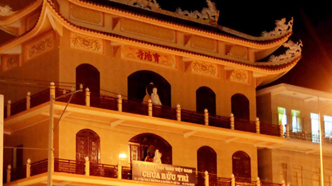 Chùa Bửu Trì nằm cạnh đường Mậu Thân, TP Cần Thơ. Nơi đây được cho là đã xảy ra vụ bắt cóc trẻ em vào trưa 21/4. Ảnh: Quốc Triệu