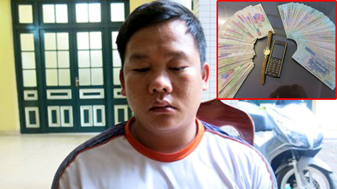 Hung thủ gây án là một "chuyên gia" cướp giật; Và tài sản cướp được đã bị thu giữ (ảnh nhỏ)
