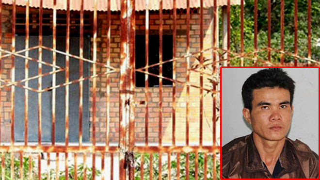 Căn nhà không số nơi Hậu chém chết người đàn ông cho là nhân tình của vợ và nghi can Đỗ Tấn Hậu