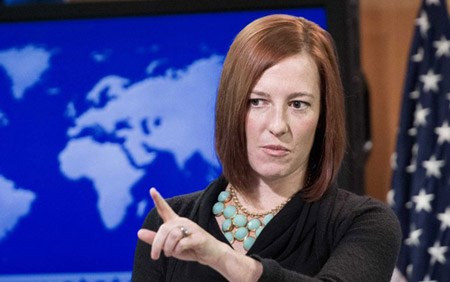 Phát ngôn viên Bộ Ngoại giao Mỹ Jen Psaki. 