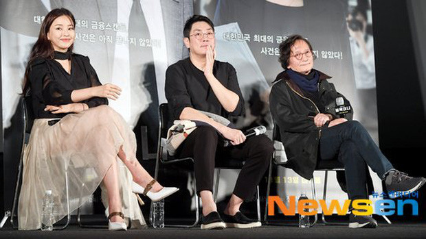 Hoa hậu Honey Lee tham gia họp báo phim mới sắp ra mắt.