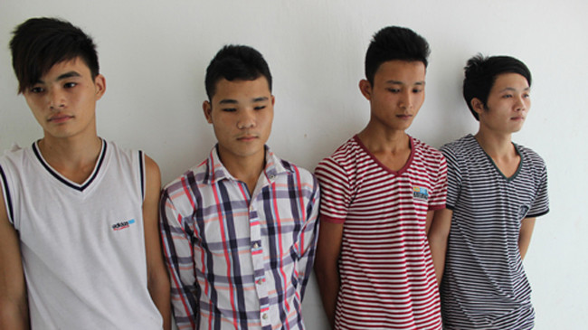 Các đối tượng bị bắt giữ. Ảnh: Công an Thanh Hóa