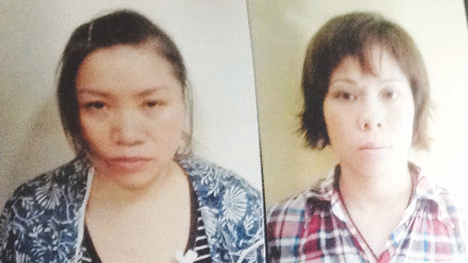 Trang và Nguyệt đã bị bắt khẩn cấp về hành vi mua bán trẻ em 
