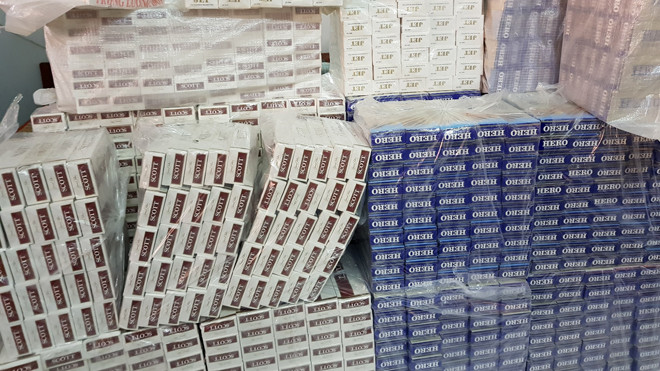 11.800 bao thuốc lá lậu bị cơ quan chức năng tỉnh An Giang thu giữ rạng sáng 19/9
