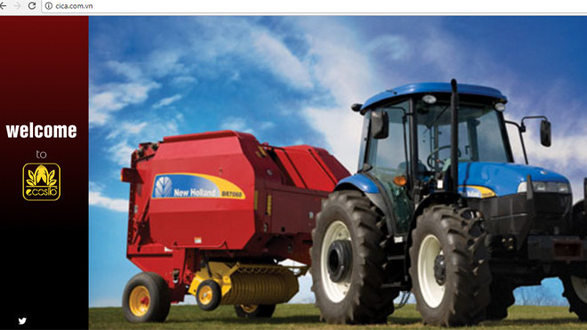 Website của Cty Cica Việt Nam