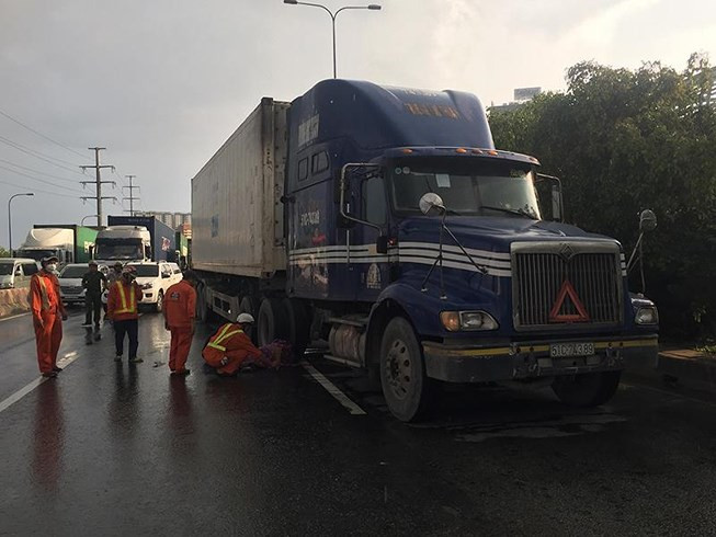 Hiện trường vụ tai nạn. Ảnh: PLO