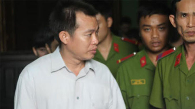 Bị cáo Hoàng sau phiên tòa.