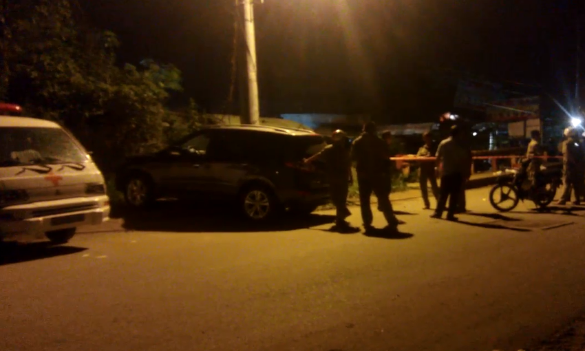 Hiện trường nơi xảy ra vụ việc.