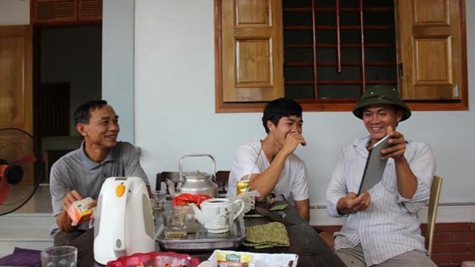 Gia đình Công Phượng ở quê luôn dõi theo từng bước tiến của anh. Ảnh: Vĩnh Yên/ Zing