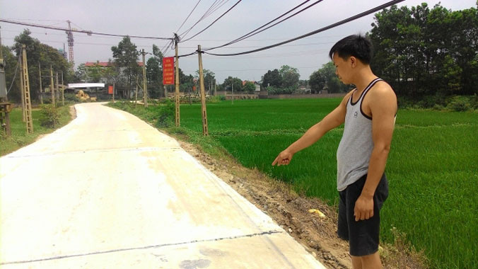 Hiện trường nơi xảy ra vụ án.