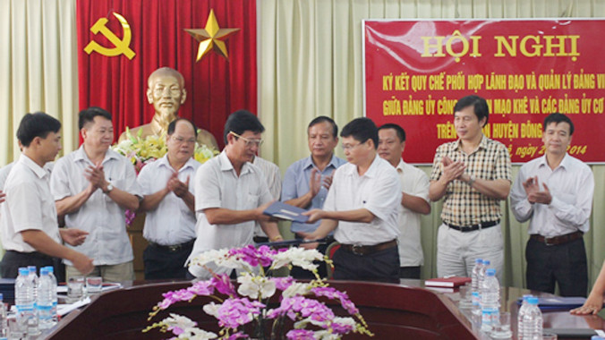 Than Mạo Khê ký kết Quy chế phối hợp lãnh đạo và quản lý đảng viên