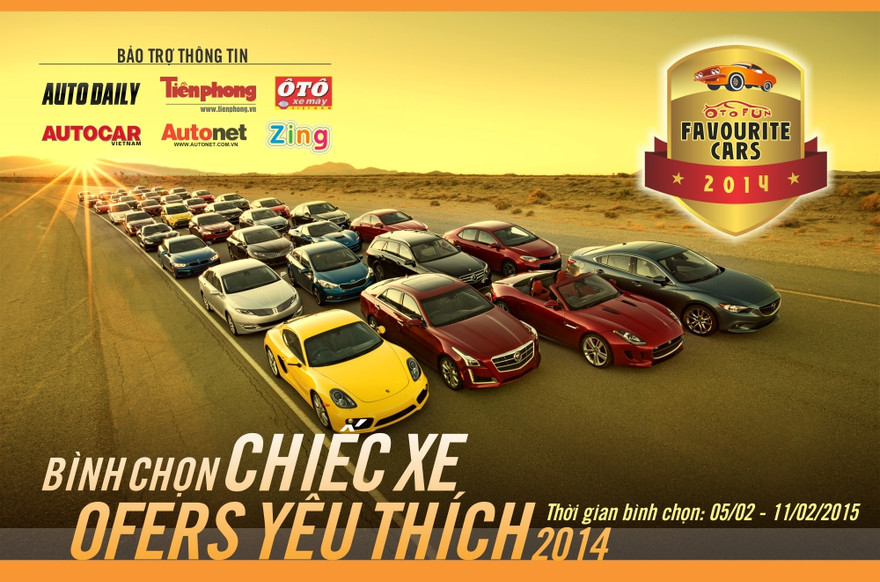 Otofun khởi động bình chọn ‘Chiếc xe yêu thích’ năm 2014