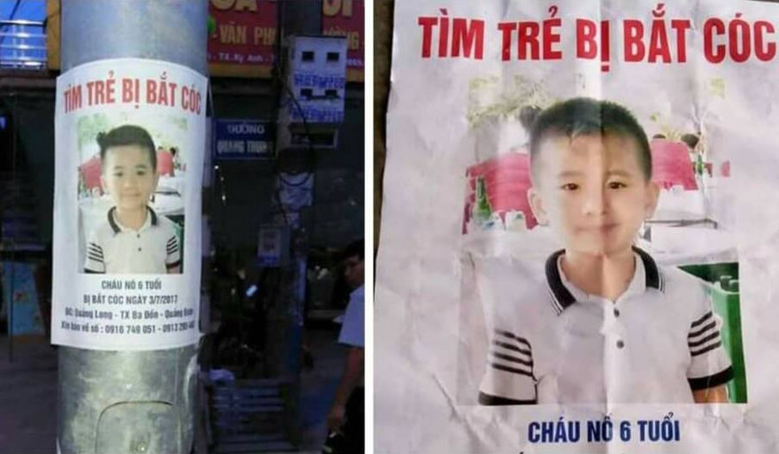 Hình ảnh cháu Nô (Nghĩa) được chia sẻ trên mạng.