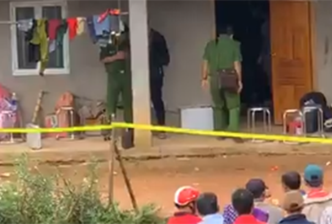 Hiện trường vụ án mạng.