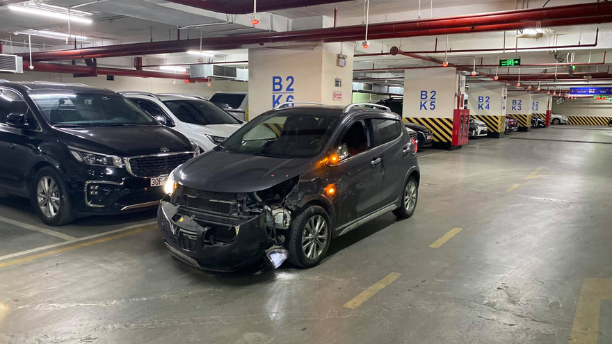 Hình ảnh chiếc Fadil bị hư hỏng. Ảnh Manh Do