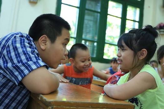 Đỗ Nhật Nam và bạn gái cùng lớp.