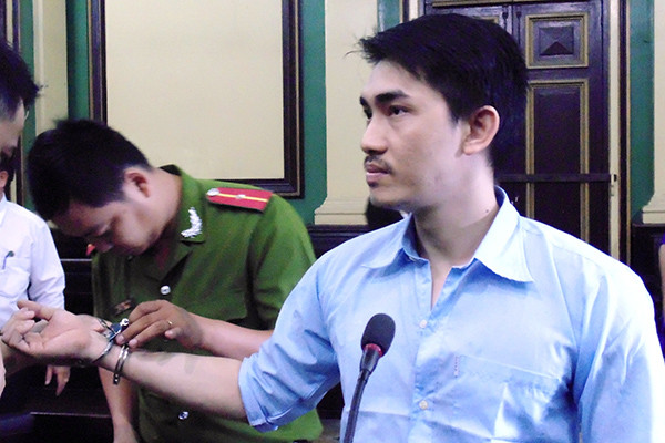 Phạm Châu Tony tại phiên tòa phúc thẩm sáng nay 11/12.