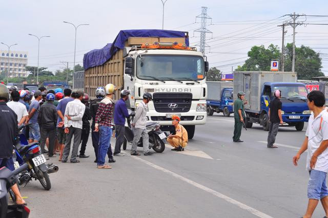 Hiện trường vụ tai nạn.
