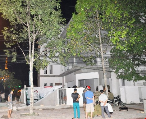 Hiện trường vụ tai nạn lao động.