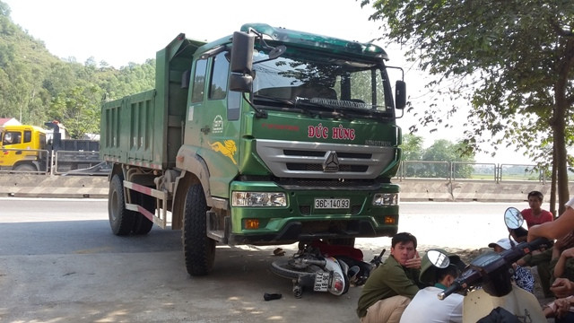 Hiện trường vụ tai nạn.