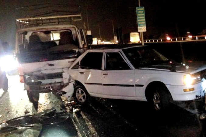 Hiện trường vụ tai nạn.