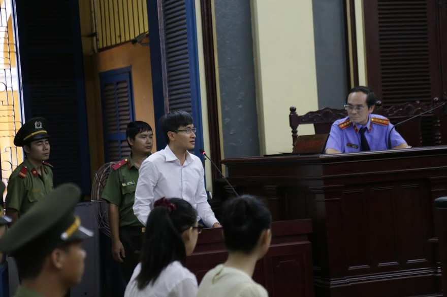 Ông Cao Toàn Mỹ tại phiên tòa xét xử bà Phương Nga. Ảnh: Tân Châu