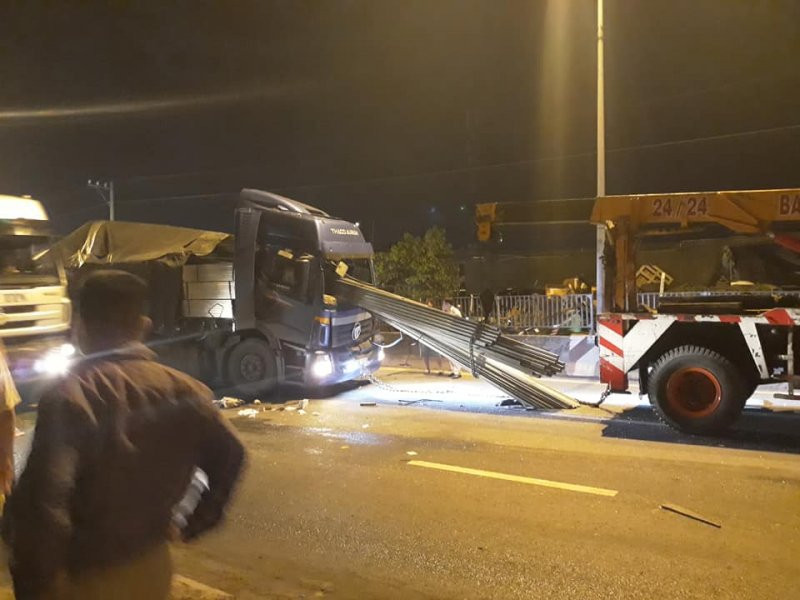 Hiện trường vụ tai nạn. Ảnh: ATGT