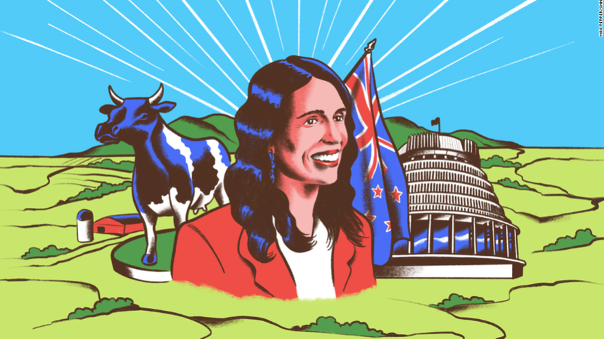 Thủ tướng New Zealand Jacinda Ardern lớn lên ở vùng đất của nghề nuôi bò sữa