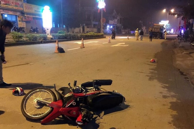 Hiện trường vụ tai nạn.