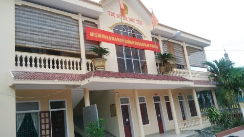Trụ sở UBND xã Đức Yên nơi cán bộ Tư pháp xã Phạm Gia Đức công tác