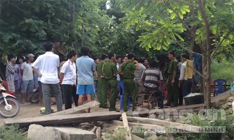 Hiện trường xảy ra vụ án mạng