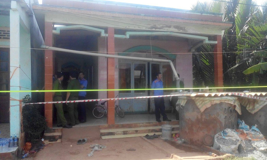 Căn nhà phát hiện thi thể 3 mẹ con.